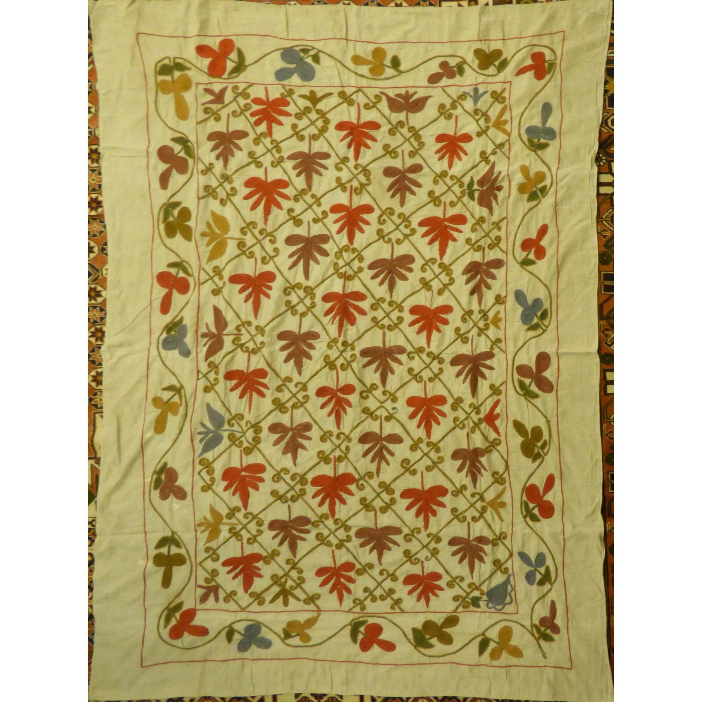 Fine Art Handmade Afghanistan Cotton Ready To Hang For Home Wall Art Decoration   72"  X  51" Panwd0004